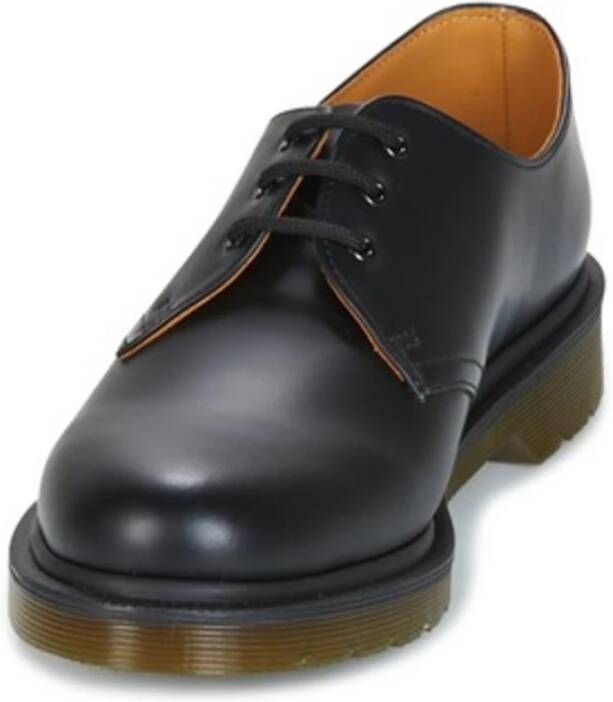 Dr. Martens Zwarte Derby Schoenen met Glad Leer Black Heren