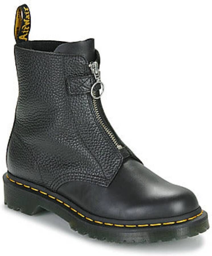 Dr. Martens Zwarte Front Zip Dameslaarzen Black Dames