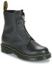 Dr martens Dr. Martens 1460 Pascal front zipper Zwart Leer Biker boots Dames - Thumbnail 15