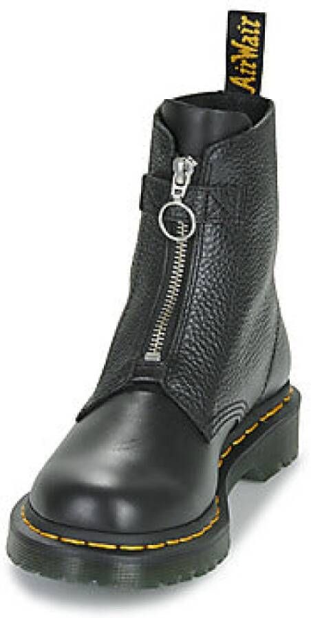 Dr. Martens Zwarte Front Zip Dameslaarzen Black Dames