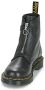 Dr martens Dr. Martens 1460 Pascal front zipper Zwart Leer Biker boots Dames - Thumbnail 16