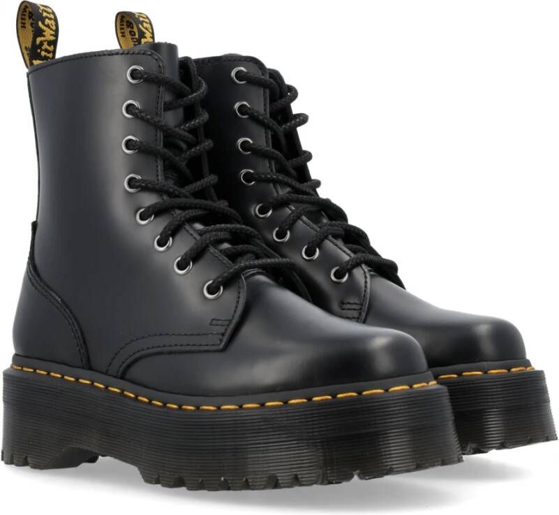 Dr. Martens Zwarte Gesloten Jadon Platformlaarzen Black Heren