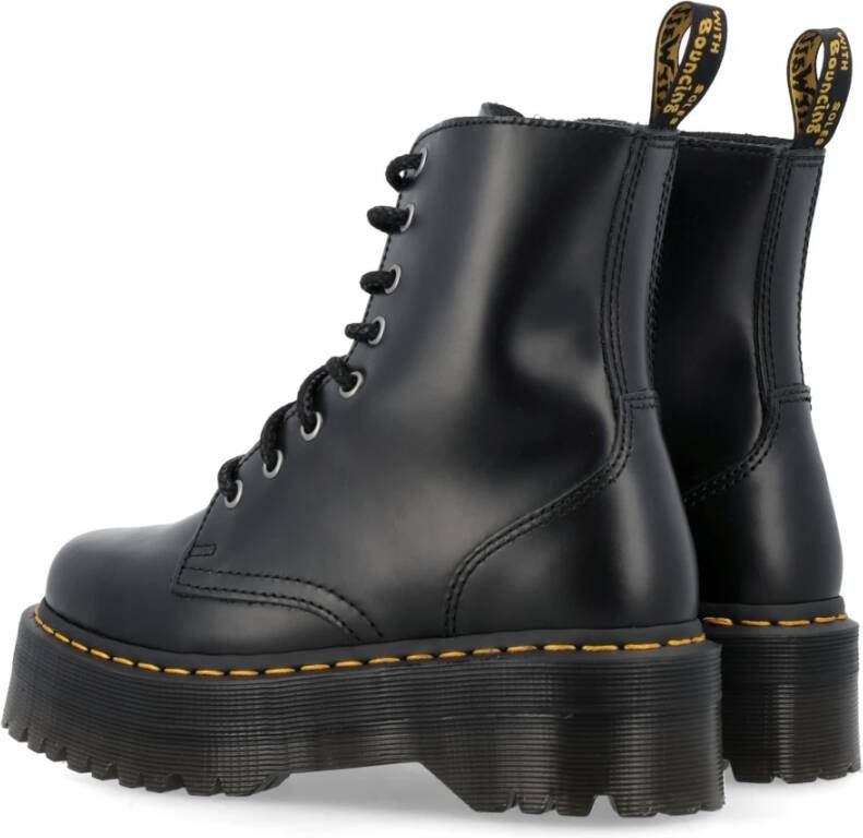 Dr. Martens Zwarte Gesloten Jadon Platformlaarzen Black Heren