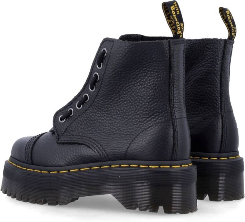 Dr. Martens Zwarte Gesloten Plateau Laarzen Aw24 Black Dames