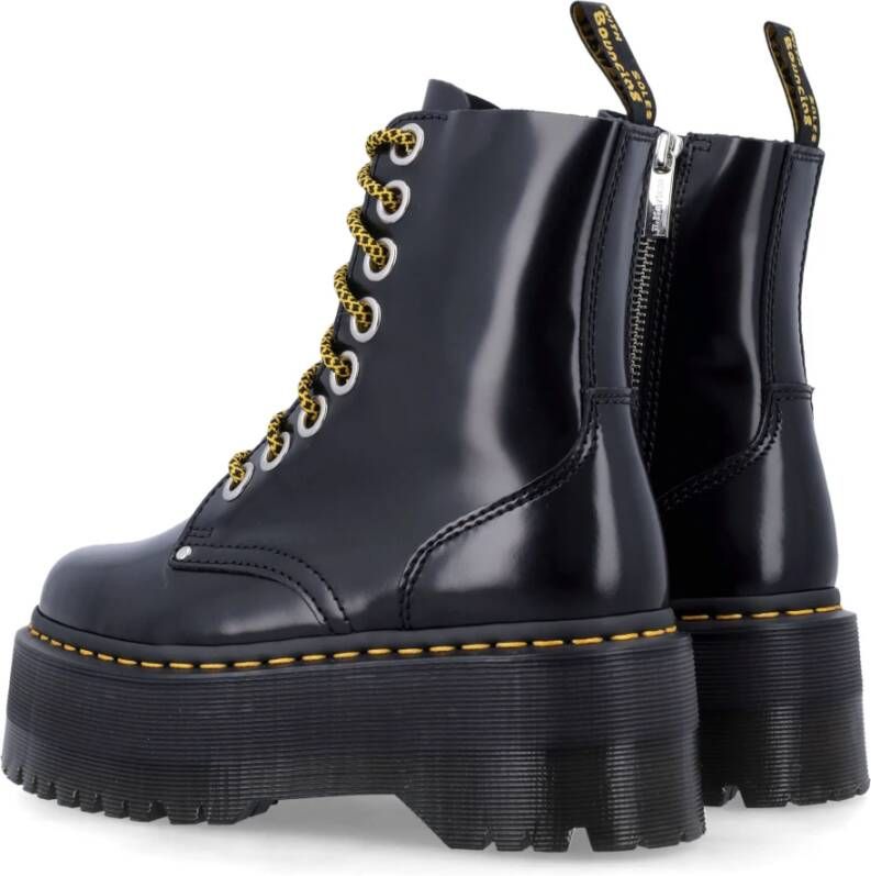 Dr. Martens Zwarte Gesloten Plateauboots Black Dames