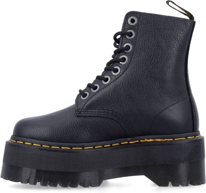 Dr. Martens Zwarte Gesloten Platformlaarzen Aw24 Black Dames