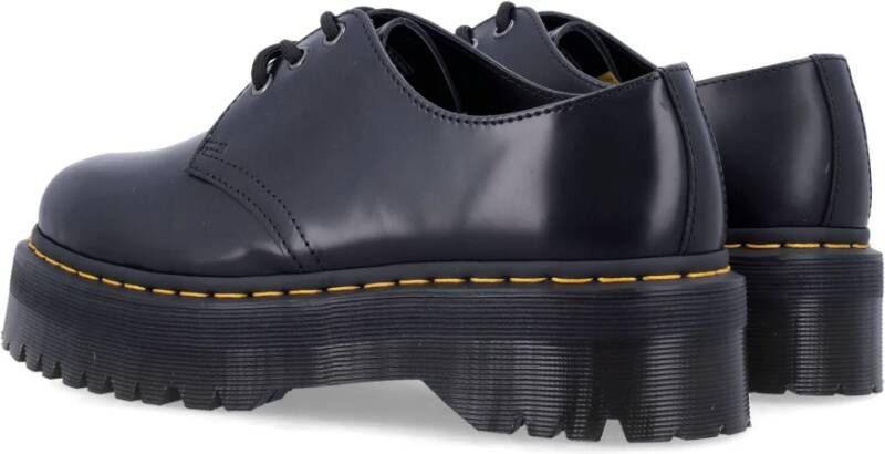 Dr. Martens Zwarte Gesloten Schoenen 1461 Quad Stijl Black Heren