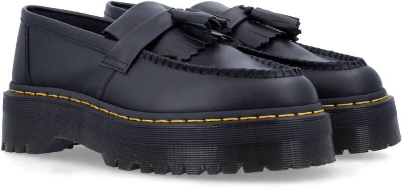 Dr. Martens Zwarte Gesloten Schoenen Adrian Quad Platform Black Heren