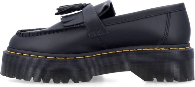 Dr. Martens Zwarte Gesloten Schoenen Adrian Quad Platform Black Heren