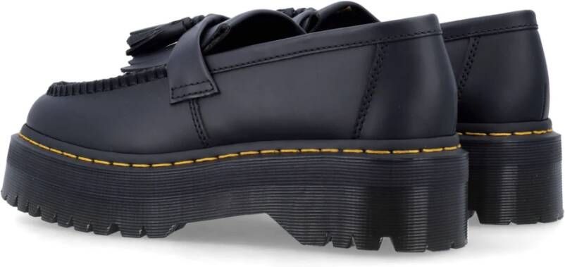 Dr. Martens Zwarte Gesloten Schoenen Adrian Quad Platform Black Heren