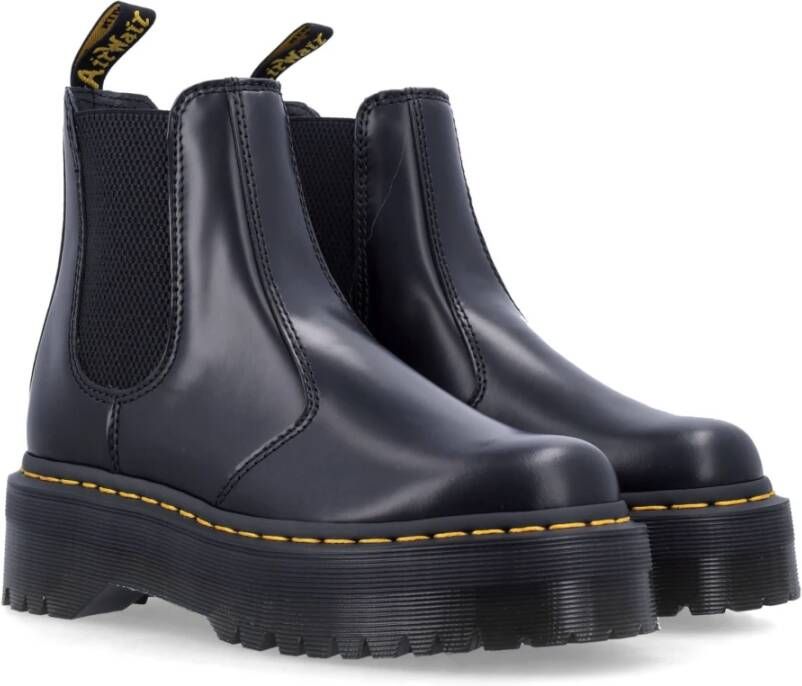 Dr. Martens Zwarte Gesloten Schoenen Beatle Quad Laarzen Black Dames