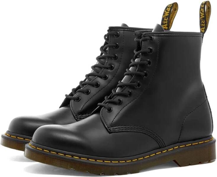 Dr. Martens Zwarte gladde 1460 laarzen Black Dames