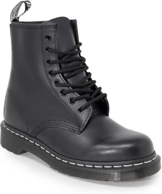 Dr. Martens Zwarte gladde unisex enkellaarzen Black Dames