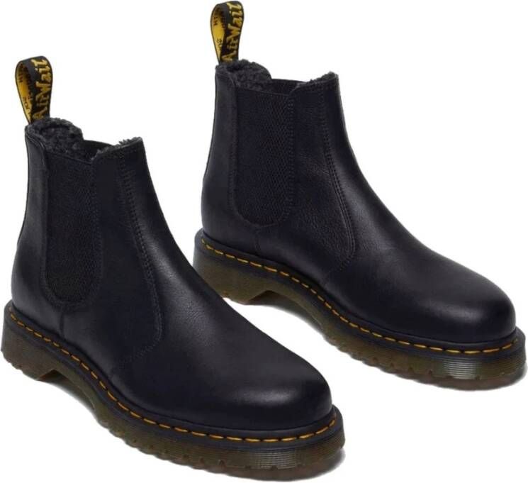 Dr. Martens Zwarte Grizzly Enkellaarzen voor Mannen Black Heren