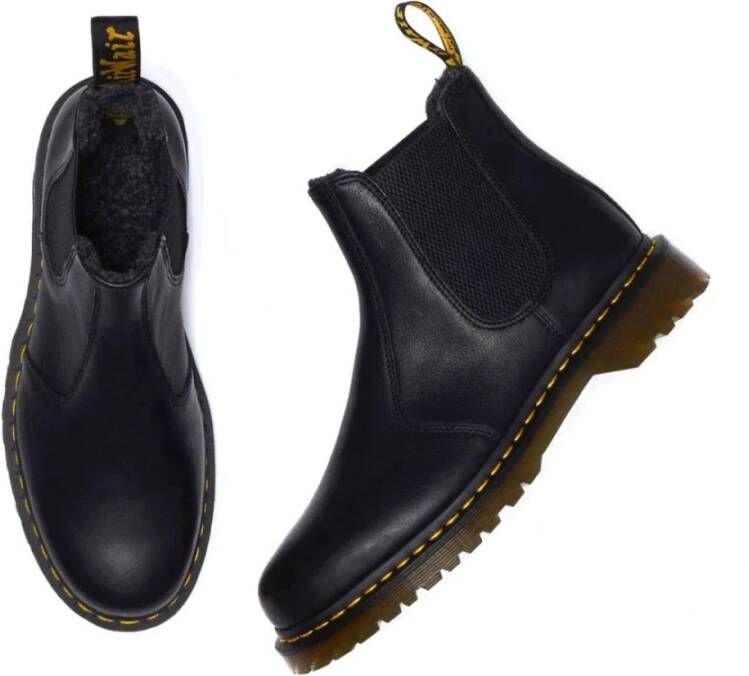 Dr. Martens Zwarte Grizzly Enkellaarzen voor Mannen Black Heren