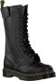 Dr. Martens Zwarte Leren Biker Boots met Diagonale Rits Black Dames - Thumbnail 3