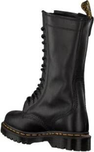 Dr. Martens Zwarte Leren Biker Boots met Diagonale Rits Black Dames