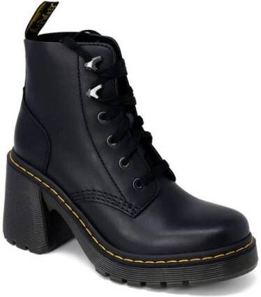 Dr. Martens Zwarte leren damesschoenen Herfst Winter collectie Black Dames