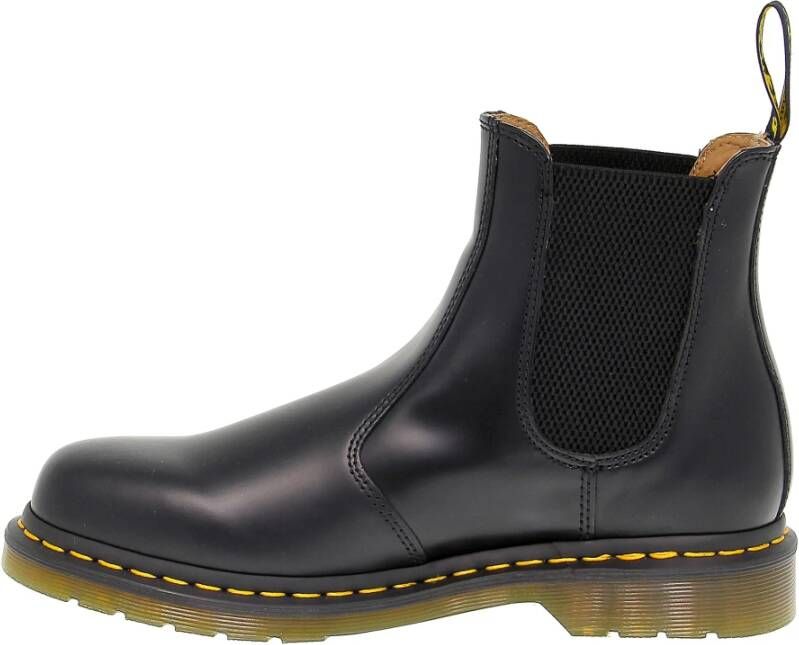 Dr. Martens Zwarte Leren Enkellaars voor Heren Zwart Heren