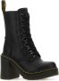 Dr. Martens Zwarte leren enkellaarsjes met 8 cm hak Black Dames - Thumbnail 2