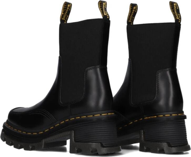 Dr. Martens Zwarte leren enkellaarzen Black Dames