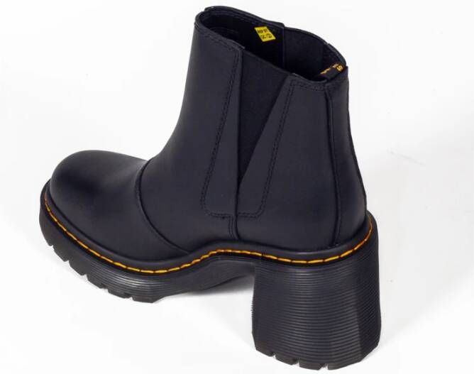 Dr. Martens Zwarte leren hoge chelsea laarzen Black Dames