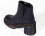 Dr. Martens Zwarte Leren Laarzen met Elastische Inzetstukken Black Dames - Thumbnail 11