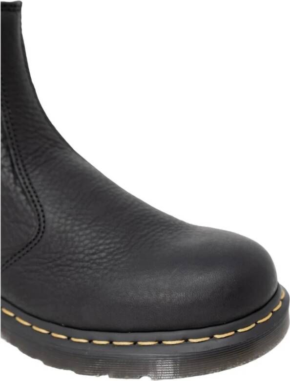 Dr. Martens Zwarte leren instap enkellaarzen Black Heren