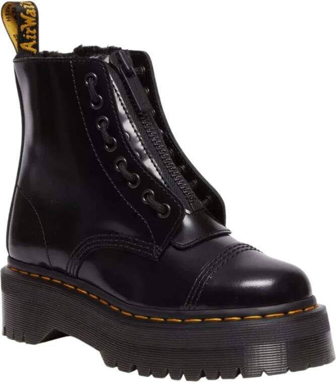 Dr. Martens Zwarte Leren Laarzen Black Dames