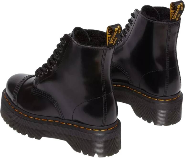 Dr. Martens Zwarte Leren Laarzen Black Dames