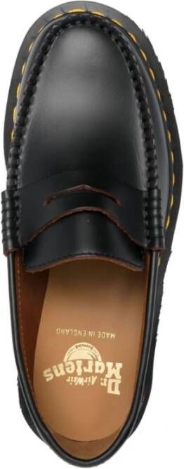 Dr. Martens Zwarte Leren Loafers Gemaakt in Engeland Black Dames