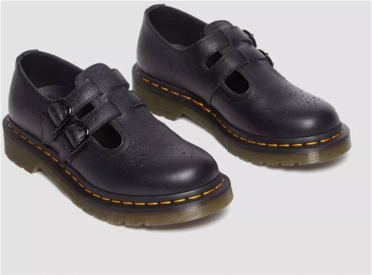 Dr. Martens Zwarte Leren Mary Jane Schoenen Black Dames