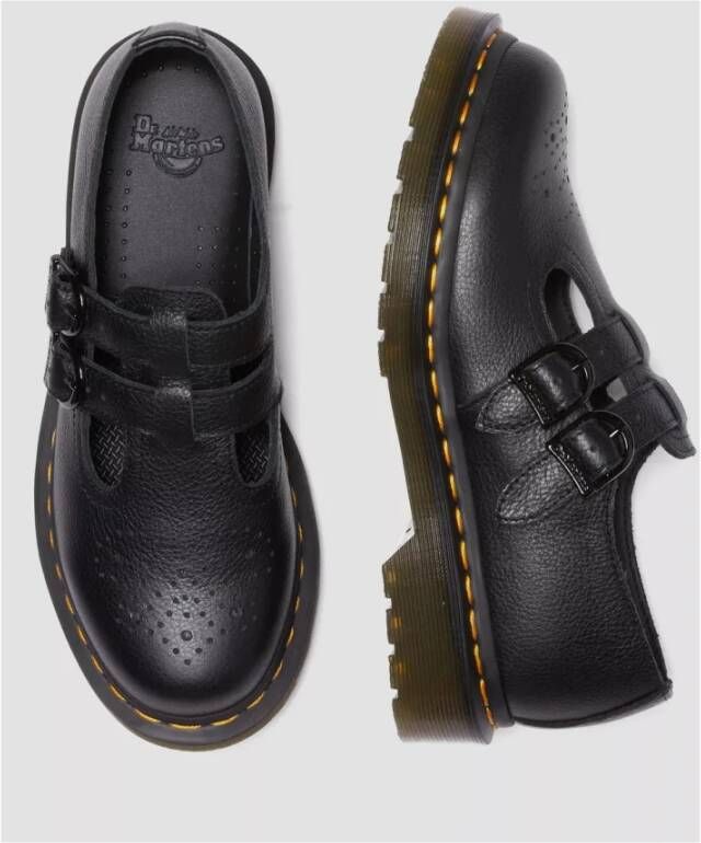 Dr. Martens Zwarte Leren Mary Jane Schoenen Black Dames