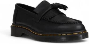 Dr. Martens Zwarte leren mocassin met synthetische zool Black Heren