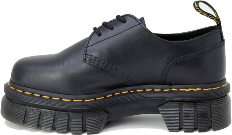 Dr. Martens Zwarte Leren Veterschoenen Black Dames