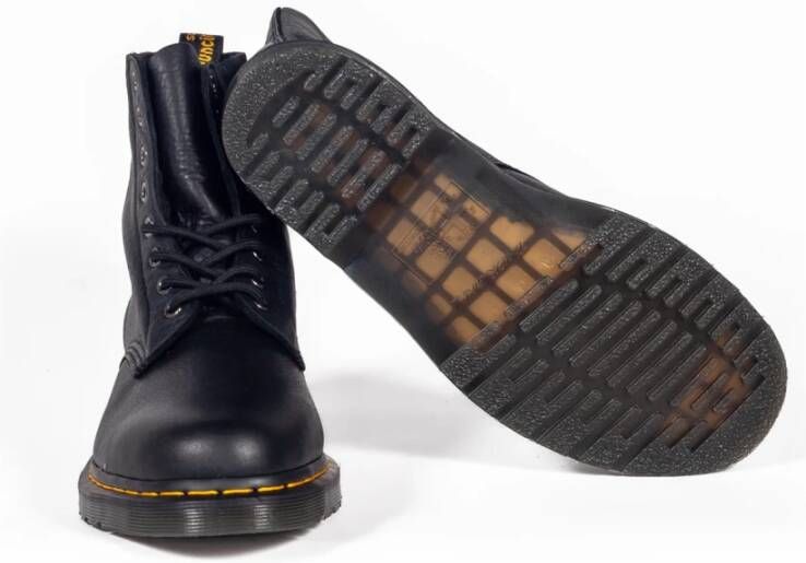 Dr. Martens Zwarte leren veterschoenen Black Heren