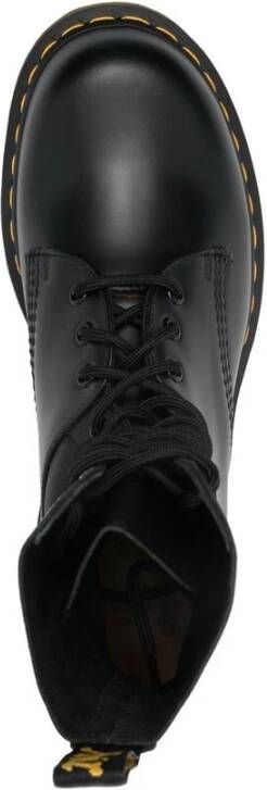 Dr. Martens Zwarte leren veterschoenen Black Heren