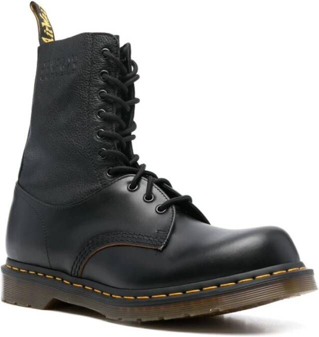 Dr. Martens Zwarte leren veterschoenen Black Heren