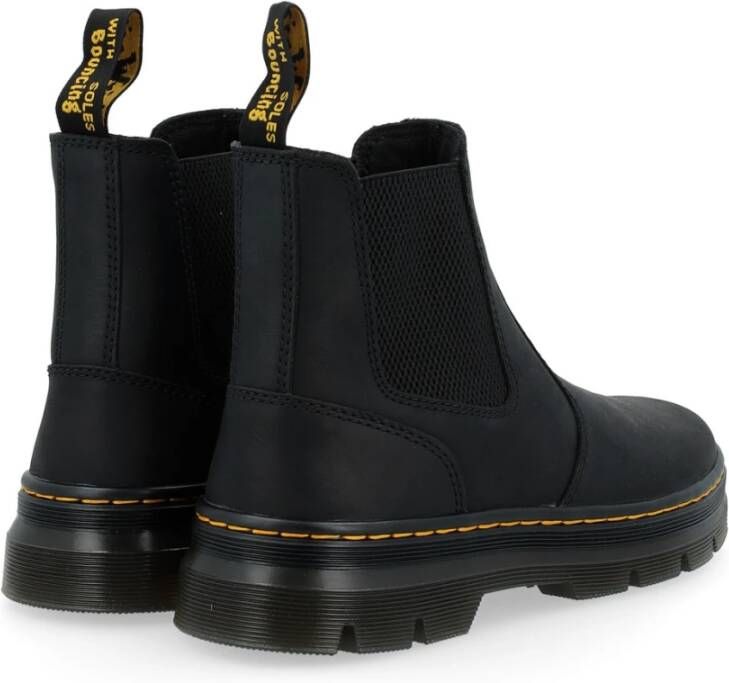 Dr. Martens Zwarte leren Wyoming laarzen Black Heren