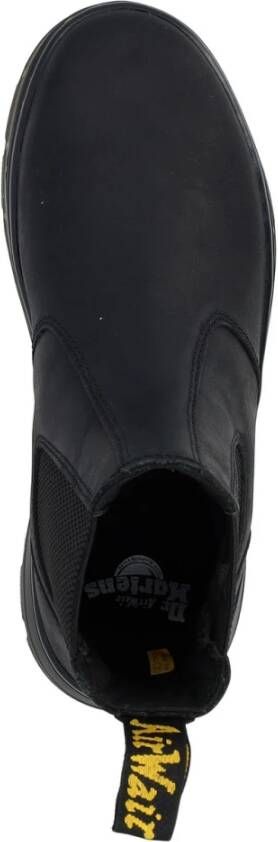 Dr. Martens Zwarte leren Wyoming laarzen Black Heren