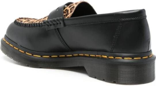 Dr. Martens Zwarte Loafers met Rubberen Zool Black Heren