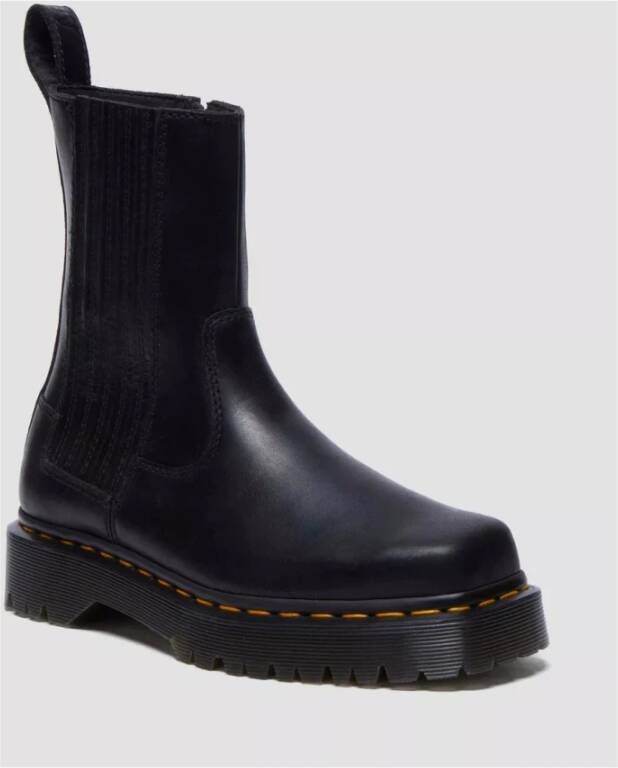 Dr. Martens Zwarte Orleans Laars met Vierkante Neus Black Dames