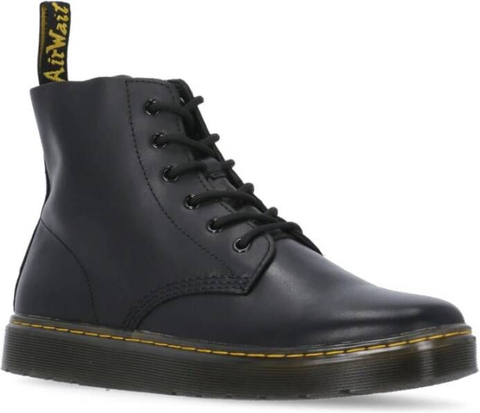 Dr. Martens Zwarte Pebble Leren Laarzen voor Mannen Zwart Heren