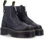 Dr. Martens Zwarte platformlaarzen met gele stiksels Black Dames - Thumbnail 2