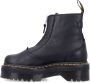 Dr. Martens Zwarte platformlaarzen met gele stiksels Black Dames - Thumbnail 3