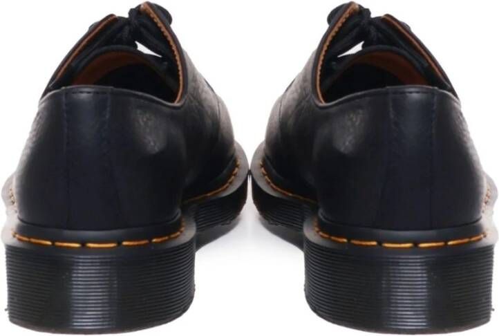 Dr. Martens Zwarte platte schoenen Klassieke stijl Black Heren