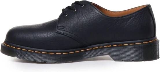 Dr. Martens Zwarte platte schoenen Klassieke stijl Black Heren