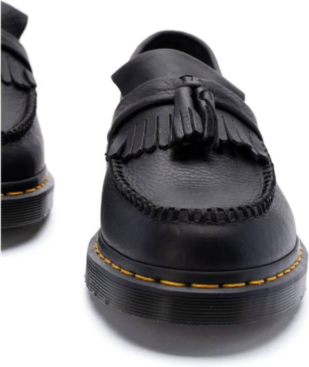 Dr. Martens Zwarte platte schoenen met Adrian Tassel Black Heren