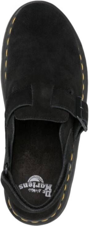 Dr. Martens Zwarte platte schoenen met gespband Black Dames