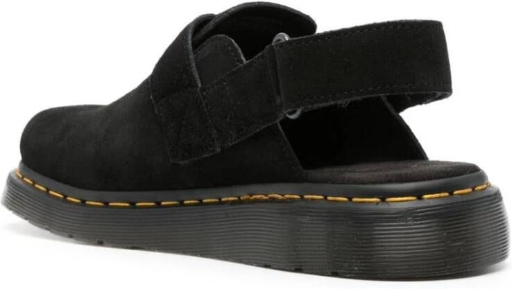 Dr. Martens Zwarte platte schoenen met gespband Black Dames